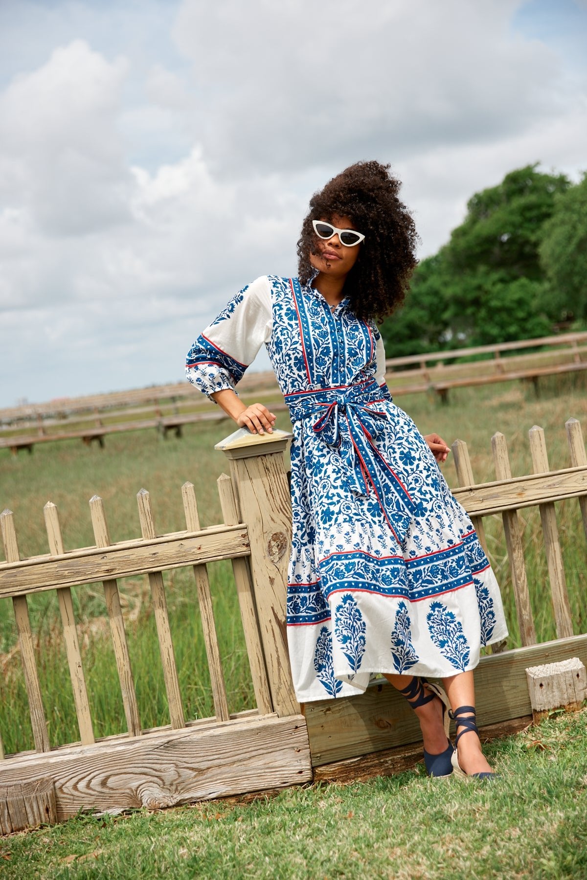 Long sleeve flounce dress 2025