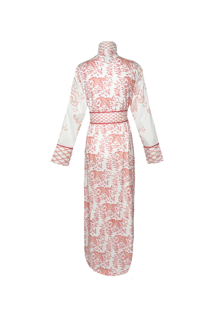 Meg Braff x SUE SARTOR Marrakech Kaftan | Peach/Coral Forbidden City